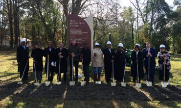 a groundbreaking ceremony 