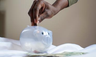 Clear piggy bank