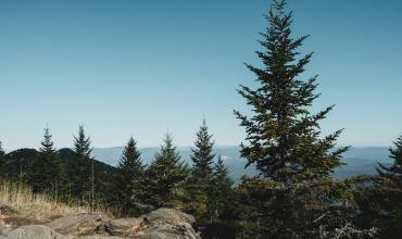 Photo of the mountains of Asheville, NC