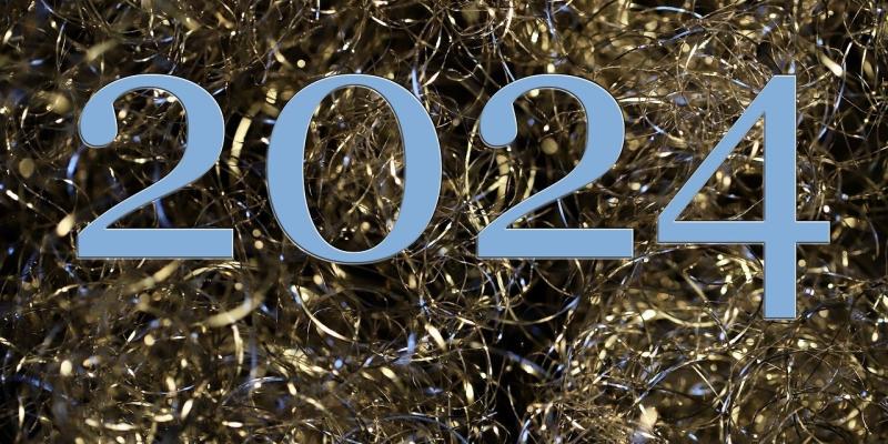 What First-Time Home Buyers Can Expect from the Housing Market in 2024 The number 2024 on top of confetti
